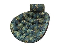 MOON Coussin de jardin, coussin fauteuil cocon, coussin fauteuil suspendu, coussin balancelle –Herbes Vertes