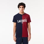 T-shirt Ultra Dry Lacoste Tennis x Daniil Medvedev Taille L Bleu Marine/bordeaux