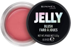 Rimmel London Jelly Blush Blusher, Long-Lasting and Water Based Bouncy Formula f