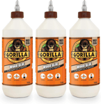 3x Gorilla Wood Glue Indoor Outdoor Water Resistant Strong Bond Adhesive 1L