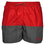 NIKE 5-Inch Volley Shorts for Men, Mens, Swim Briefs, NESSB451-614, University Red, XS