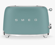 Smeg TSF01EGMUK 50's Retro Style 2 Slice Toaster