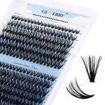 Extension Cils Bouquet 240PCS Cluster Individuels Naturel Faux-cils DIY à la Maison 30D+40D 0.07mm C Curl 8-16mix Grappe de greffage Extension Cils soie Prefait Gemerry Cils（30D+40D-0.07C,8-16mix）