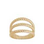 Edblad Rope Ring Triple Gold Guld