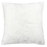 Coussin Déco "Imitation Fourrure" 40x40cm Blanc