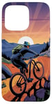 iPhone 15 Pro Max For Downhill Biking - Retro Mountain Bike Design Case