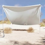 Beach Canopy with Sand Anchors Grey 304x300 cm vidaXL