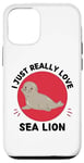 Coque pour iPhone 12/12 Pro Lion de mer Kawaii I Just Really Love Cute Sea Lion Lover