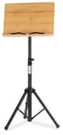 Pupitre Trepied Support en Bambou Bois Feuillet de Musique Orchestre Reglable