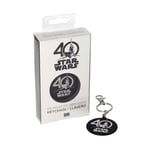 Star Wars Sw Porte Clé Métal Logo 40th Anniversary Neuf