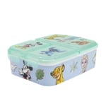 My sweety pop - Boîte à goûter - Lunch box - Pour enfant - Crèche - Maternelle - Ecole - Vacances - Repas – 19.5 cm - Idée Cadeau – 3 compartiments - Personnages Disney - Bleu - Mixte