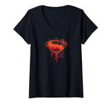 Batman v Superman Tech Super Logo T-Shirt avec Col en V