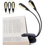 Lampe de lecture rechargeable à 14 LED, lampe de lecture à clipser, lampe de pupitre, 3 luminosités