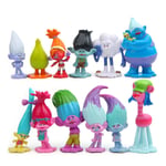 12Pcs DREAMWORKS Trolls Branch 2" Figures Model Scenes Topper Toys Doll Gift