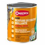 Durieu - Peinture décorative antirouille Rustol Deco ral 7037 Gris poussière brillant 0,75L owatrol