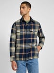 Lee Cotton Regular Fit Check Shirt, Navy/Multi