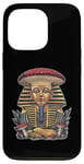 Coque pour iPhone 13 Pro Pharaon King Tut Chapeau de champignon égyptien