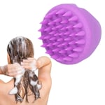 (purple)Hair Scalp Massager BPA Stress Relief Shampoo Brush For Dandruff