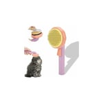 Linghhang - Violet, Brosse Chiens Chats, Autonettoyante Brosse poils morts pour chat chien adapté pour les Chiens Chats cheveux courts et longs