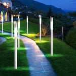 8er Set Fiche Lampes Solaire LED Jardin Éclairage Route Terrasse Extérieur Lampe