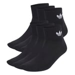 adidas Originals Strømper Trefoil Cushioned Crew 6-pack - Sort, størrelse 34-36