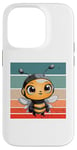 Coque pour iPhone 14 Pro Antennes de casque de dessin animé mignon Bumblebee ailes