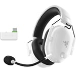 Razer BlackShark V2 Pro (Xbox) - Wireless Console E-Sports Headset for Xbox S|X & One (Triforce 50mm Drivers, HyperSpeed Wireless 2,4 GHz, detachable HyperClear Microphone) White