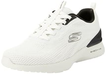 Skechers Men's Skech-AIR Dynamight Paterno Trainers, Natural Knit/Synthetic/Black Trim, 8 UK