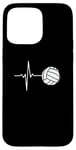 iPhone 15 Pro Max Volleyball Volleyball Player Heartbeat Volleyball Lover Case