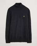 Lyle & Scott Cotton/Merino Turtleneck Jet Black