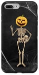 iPhone 7 Plus/8 Plus Spooky Halloween Skeleton Jack-O-Lantern Pumpkin Head Skull Case