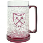 West Ham United FC Crest zer Tankard One Size Beetroot Red/ Beetroot Red/Clear One Size