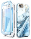 i-Blason Cosmo Series Coque pour iPhone SE 2022 & 2020/iPhone 8/iPhone 7 Bleu