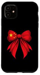 iPhone 11 China Flag Chinese Pride Coquette Ribbon Case