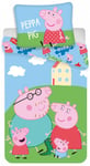 Peppa Pig House Lasten vuodevaatesetti (small) 100×135 cm, 40×60 cm