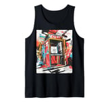 Vibrant Retro Arcade Machine Nostalgia Tank Top