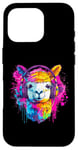 Coque pour iPhone 16 Pro Alpaca DJ Dance Club Artwork Techno Music Casque House