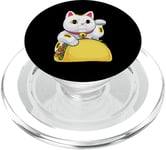 Lucky Tacocat Chat Maneki Neko Tacos Japonais Lucky Taco PopSockets PopGrip pour MagSafe