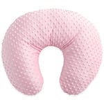 Duffi Baby - Coussin d'allaitement bébé nouveau-né Toptos Oreiller pour femme enceinte. Housse 100% polyester super doux. Garnissage fibre creuse. Design toos Relieve. Couleur rose 4107-06