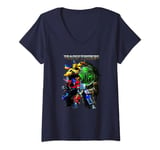 Transformers: Rise of the Beasts Heroes Vintage Group Shot T-Shirt avec Col en V