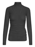 Ewagz Blouse Tops T-shirts & Tops Long-sleeved Black Gestuz