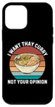 Coque pour iPhone 12 mini Rétro Je veux du curry thaï Pas votre avis Curry thaïlandais vintage