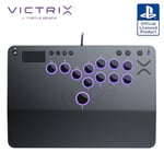 Turtle Beach Victrix Pro KO Leverless All Button Fight Stick for PlayStation 5, Officially Licensed PS5|PS4, Windows 10/11 PC, Customizable eSports Tournament Ready Controller, Gray