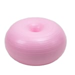 Donut Thickened Explosion-Proof Ball Inflatable Balance Massage Ball Yoga Fitness Ball With Air Pump (pink) Jasnyfall