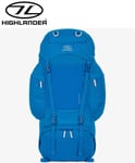 Highlander Rambler 88L Rucksack Trekking Hiking Travel Backpack Blue