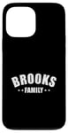 Coque pour iPhone 13 Pro Max Brooks Nom de famille assorti rétro