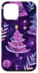 iPhone 12 mini Purple Christmas Tree Cute Holiday Christmas Case