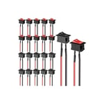 Lntyq - Lot de 20 mini interrupteurs à bascule pour bateau, interrupteur à bascule de démarrage/démarrage filaire 6 A/250 v 10 A/125 v pour voiture,