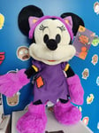 Disney Store Halloween 2022 Minnie Chat Peluche Neuf Étiquette 5057966266877