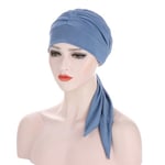 Kvinnor Turban Håravfall Hatt blue